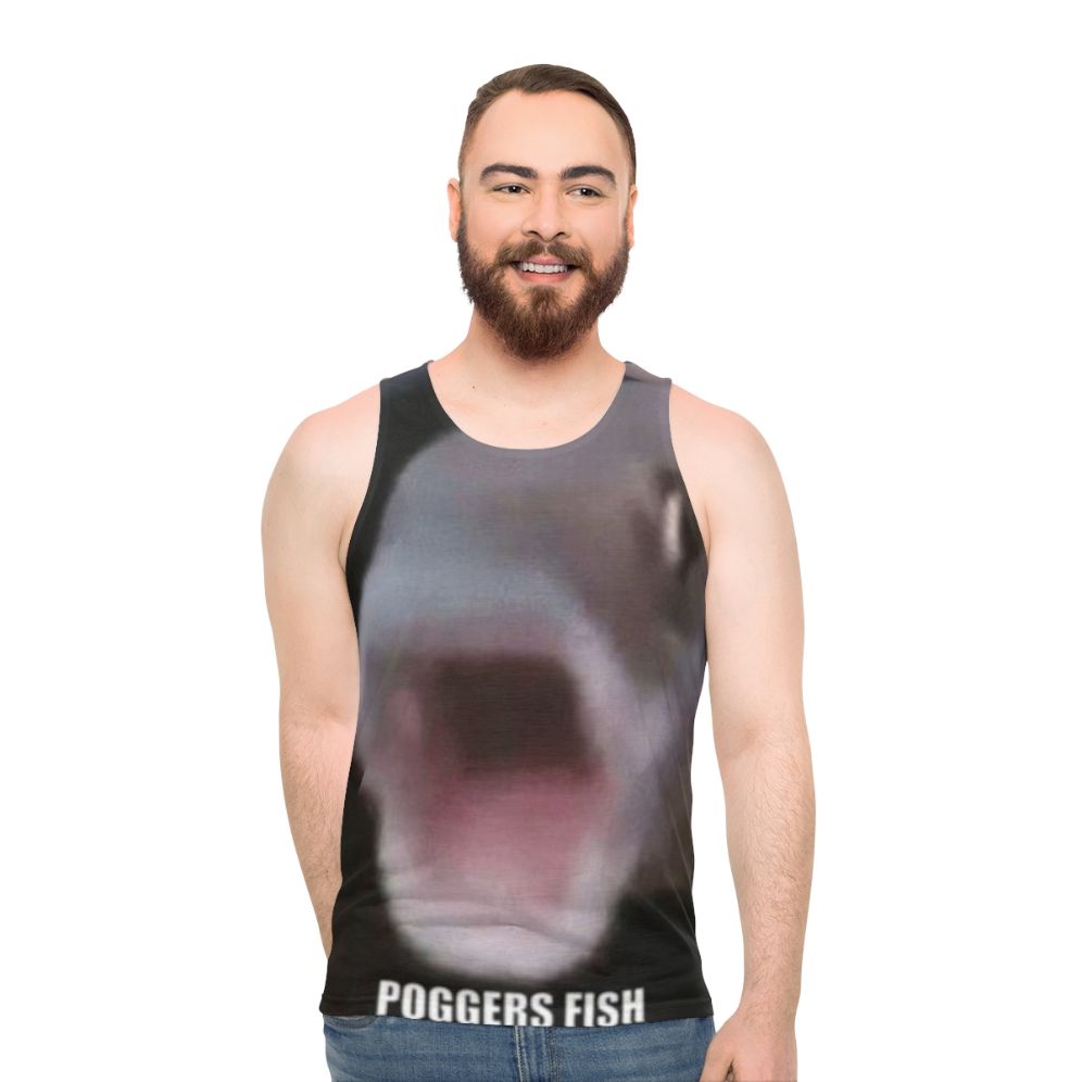 Unisex pog fish poggers fish tank top