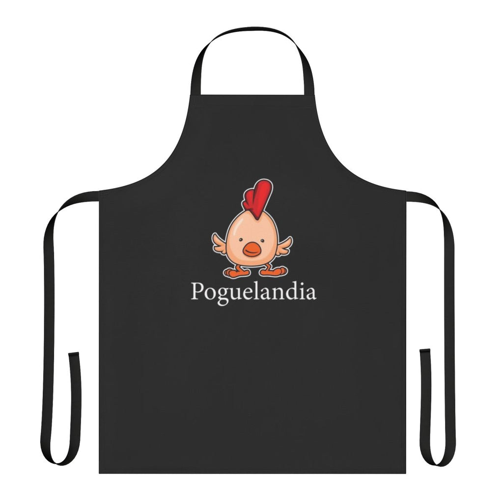 Poguelandia-inspired apron with a trippy chicken flag design