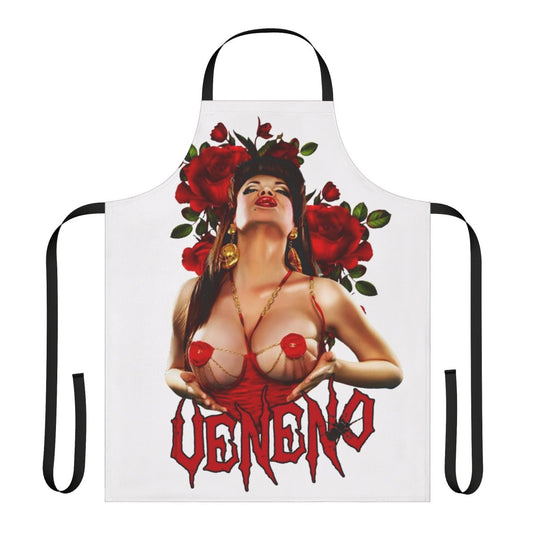 Poison-themed apron with LGBTQ+ and Mississippi-inspired design