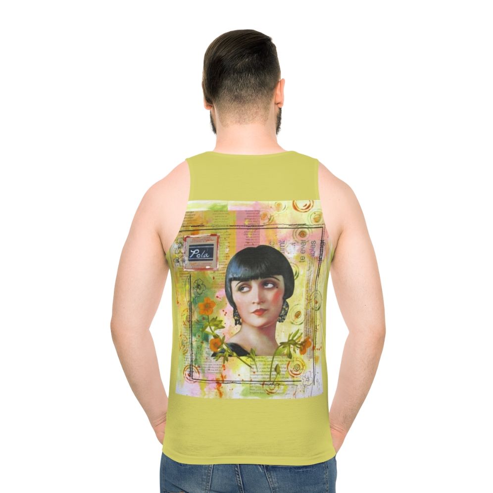 Pola Negri 1920s vintage collage unisex tank top