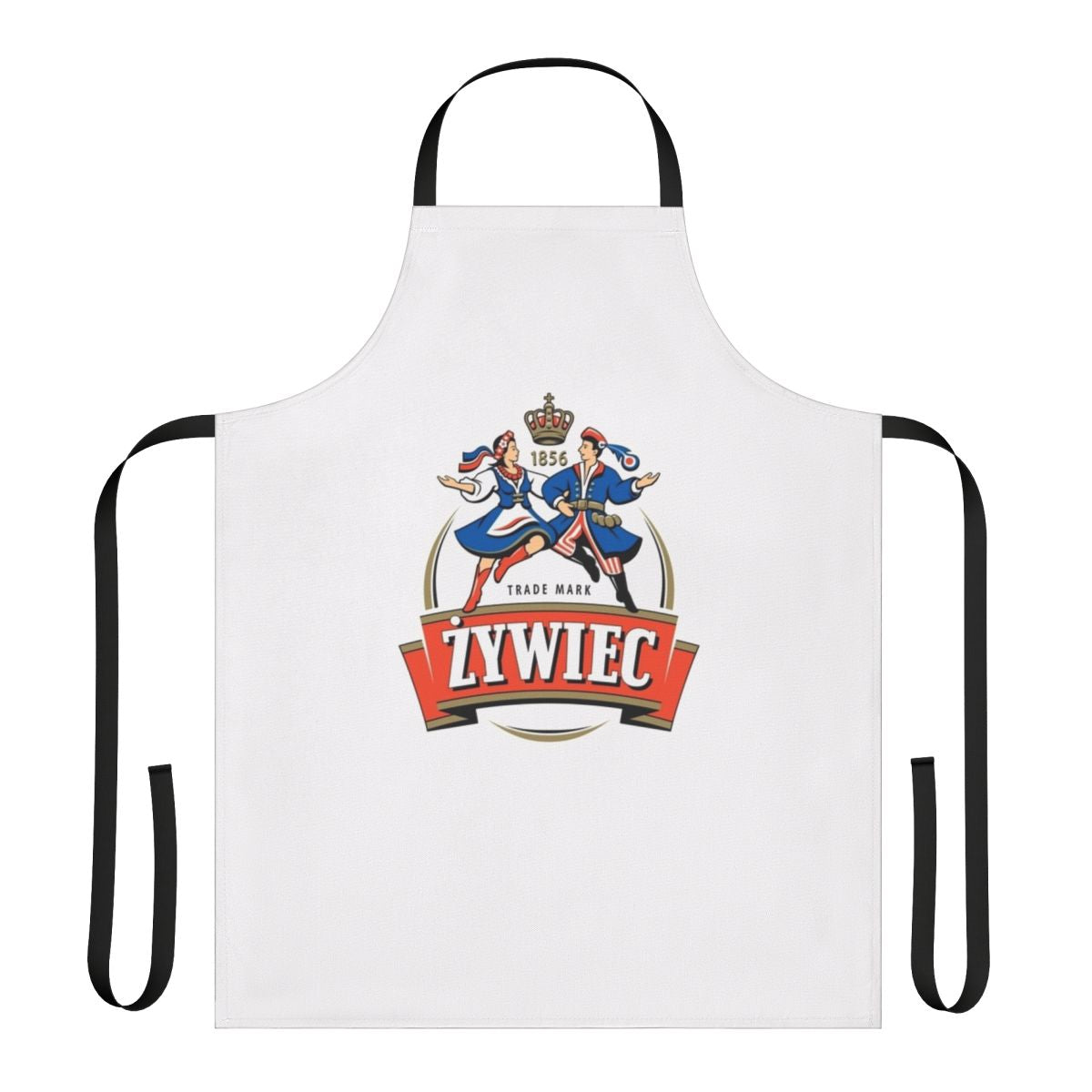 Polish apron featuring the Zywiec Polska beer logo and coat of arms