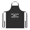 "Political activist apron with 'Stop Bitching Start A Revolution' text"