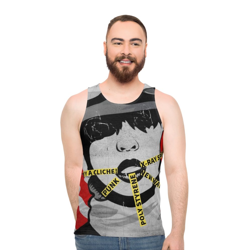 Punk women's tank top featuring punk rock icon Poly Styrene of X-Ray Spex
