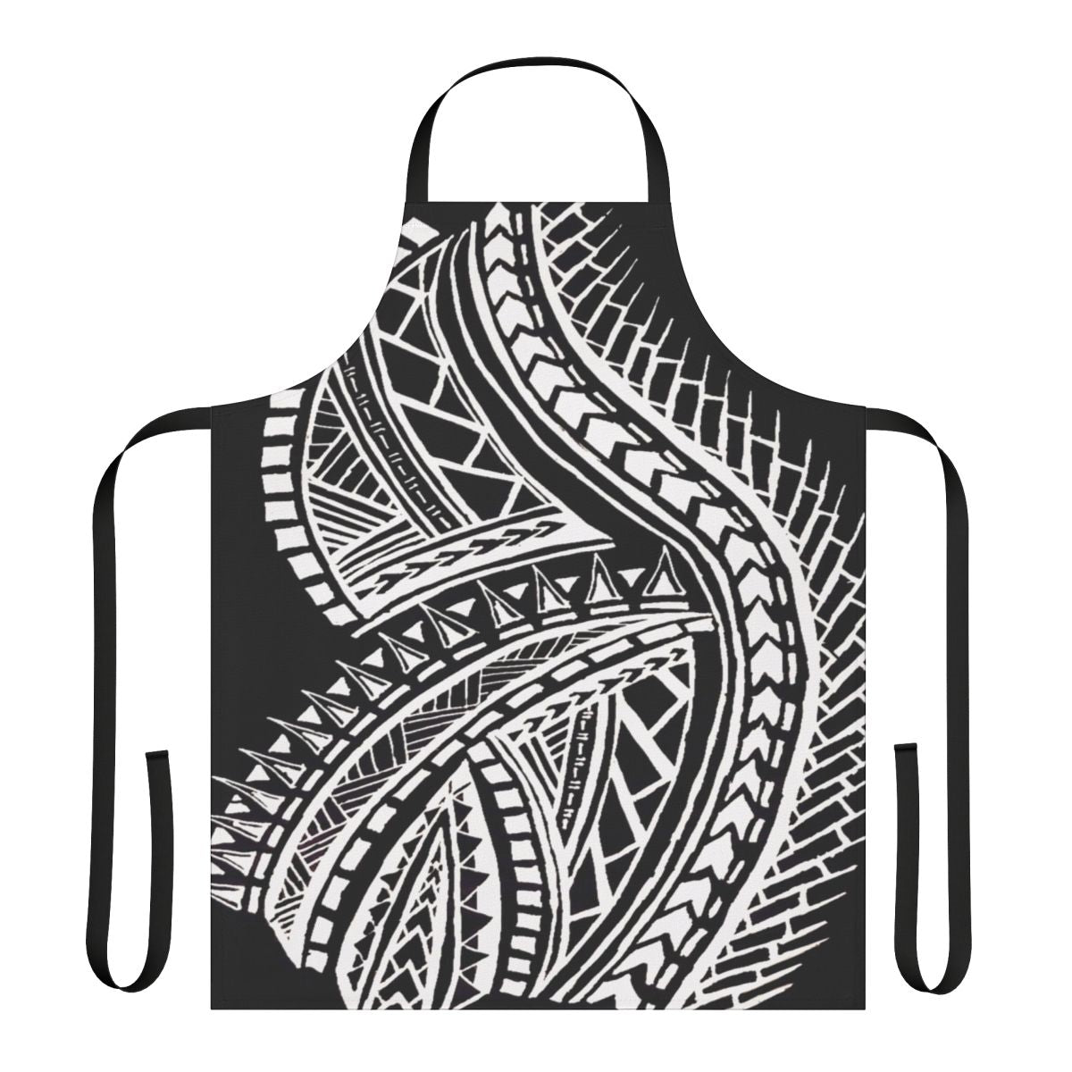Vibrant polynesian tribal pattern galaxy design apron for island festivals and gatherings