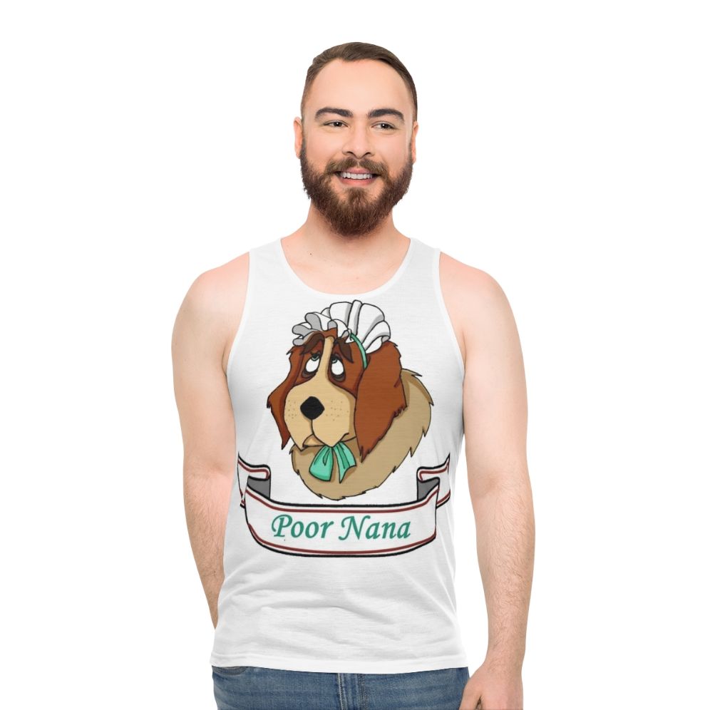 Poor Nana Unisex Tank Top with Peter Pan, Tinker Bell, and Neverland Graphics
