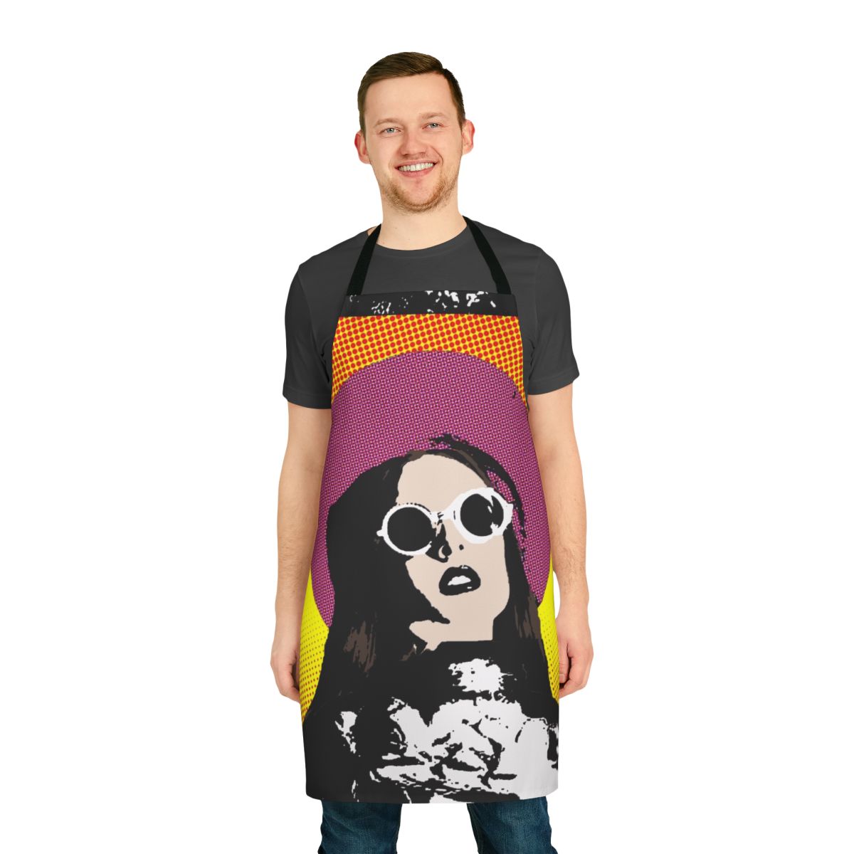 Allie X Pop Art Apron featuring vibrant graphic design