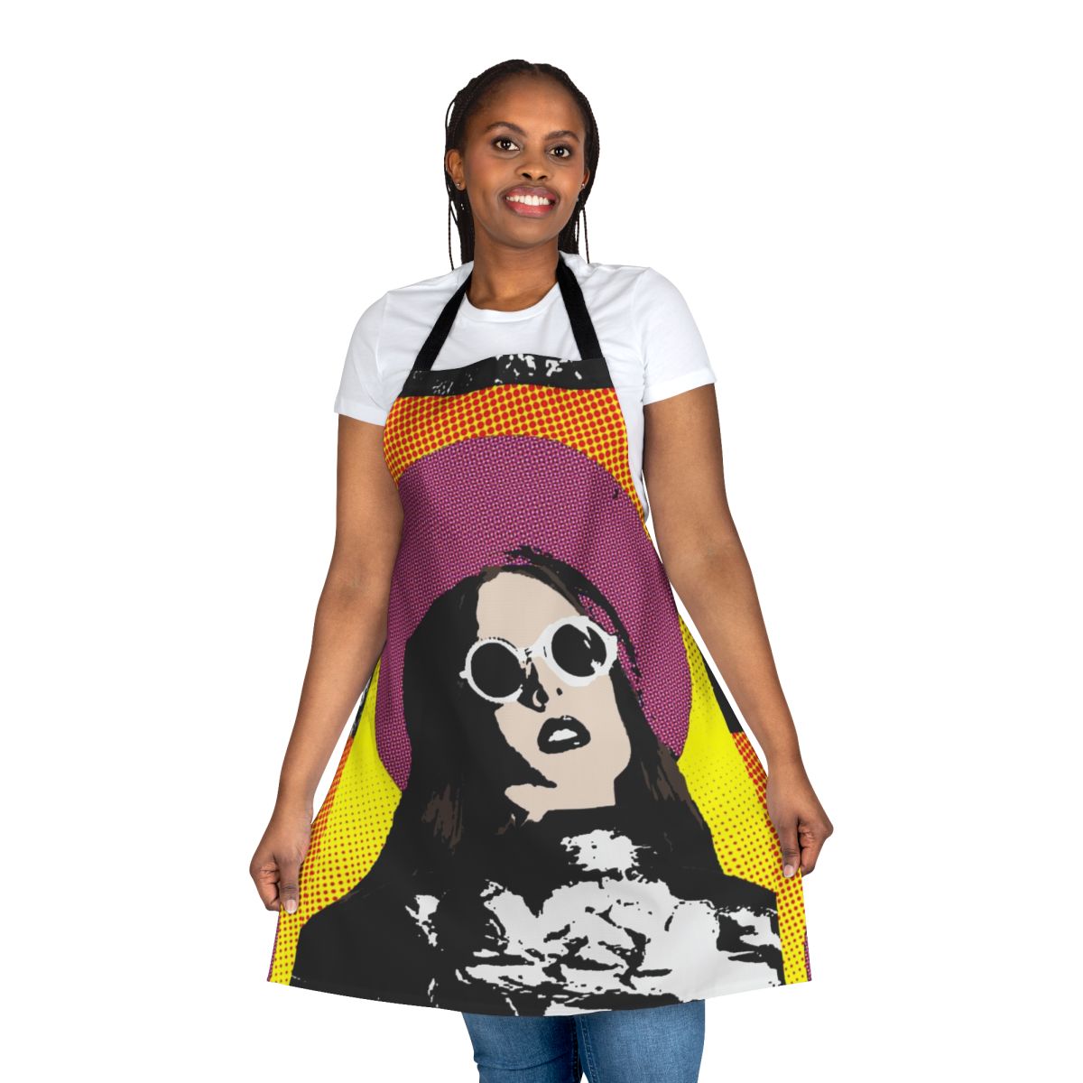 Allie X Pop Art Apron featuring vibrant graphic design