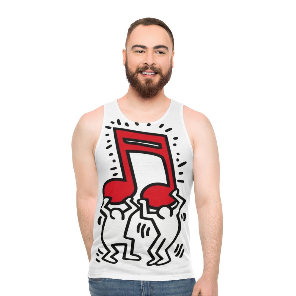 Pop Art Music Note Unisex Tank Top