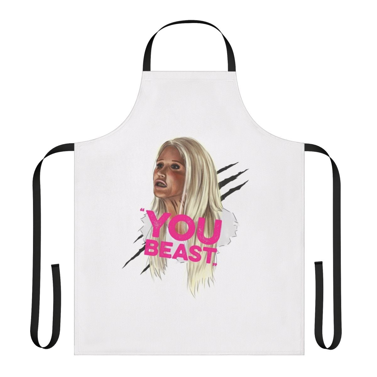 Real Housewives Kim Richards inspired apron with 80s pop art design