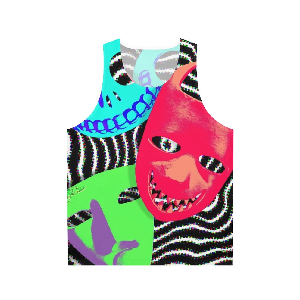Pop culture unisex tank top featuring "Birds Of A Feather" graphic design
