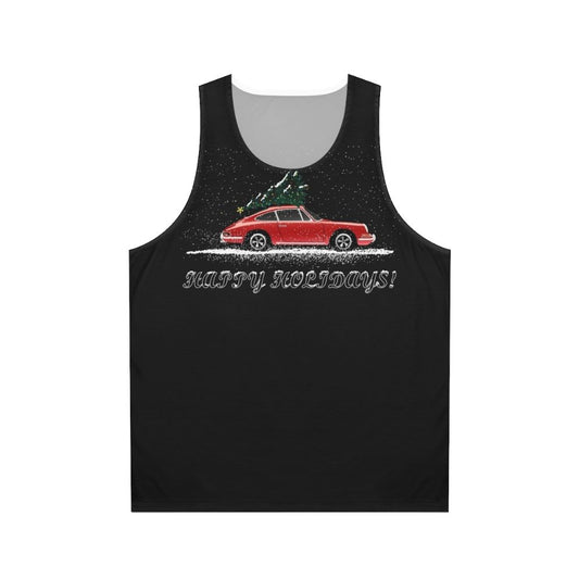 Porsche 911 Christmas Holiday Unisex Tank Top