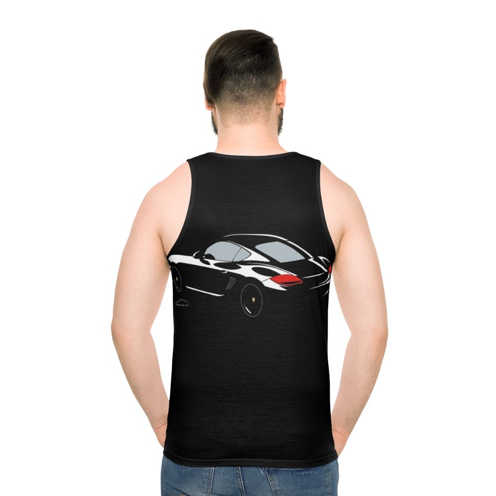 Porsche Cayman S sports car unisex tank top