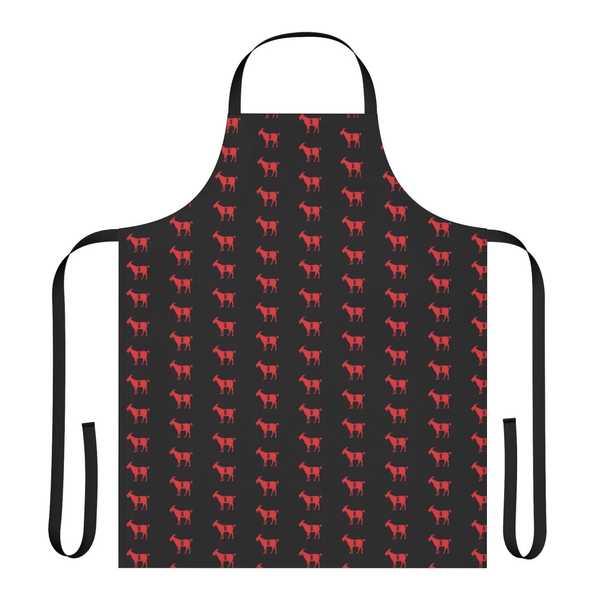 Vintage-style black apron featuring a goat 0 design, perfect for Portland sports fans.