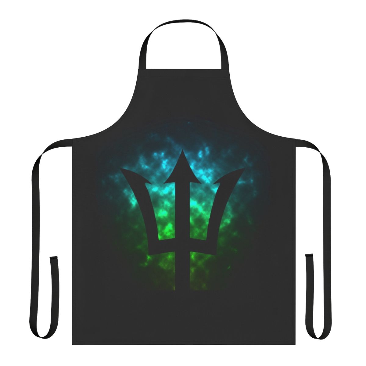Trident-themed apron with a Poseidon design for Percy Jackson fans