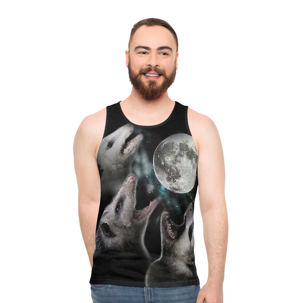 Possum Moon Unisex Howling Funny Tank Top