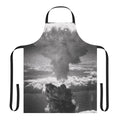 Post-apocalyptic apron featuring a mushroom cloud design, ideal for fans of nuclear disaster themes and dystopian fashion.