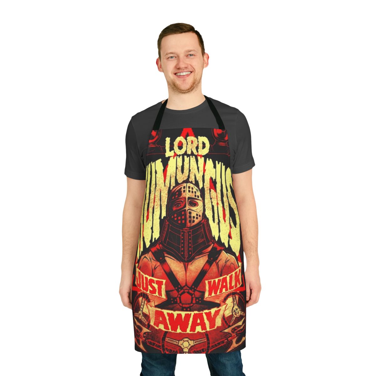"Post-Apocalyptic Road Warrior Inspired Apron for Cooking and Grilling"