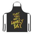 Post-apocalyptic themed apron with "What a Lovely Day" quote from the movie Mad Max: Fury Road