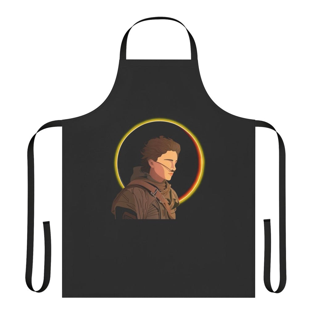 Poul Atreides inspired apron featuring desert planet motifs