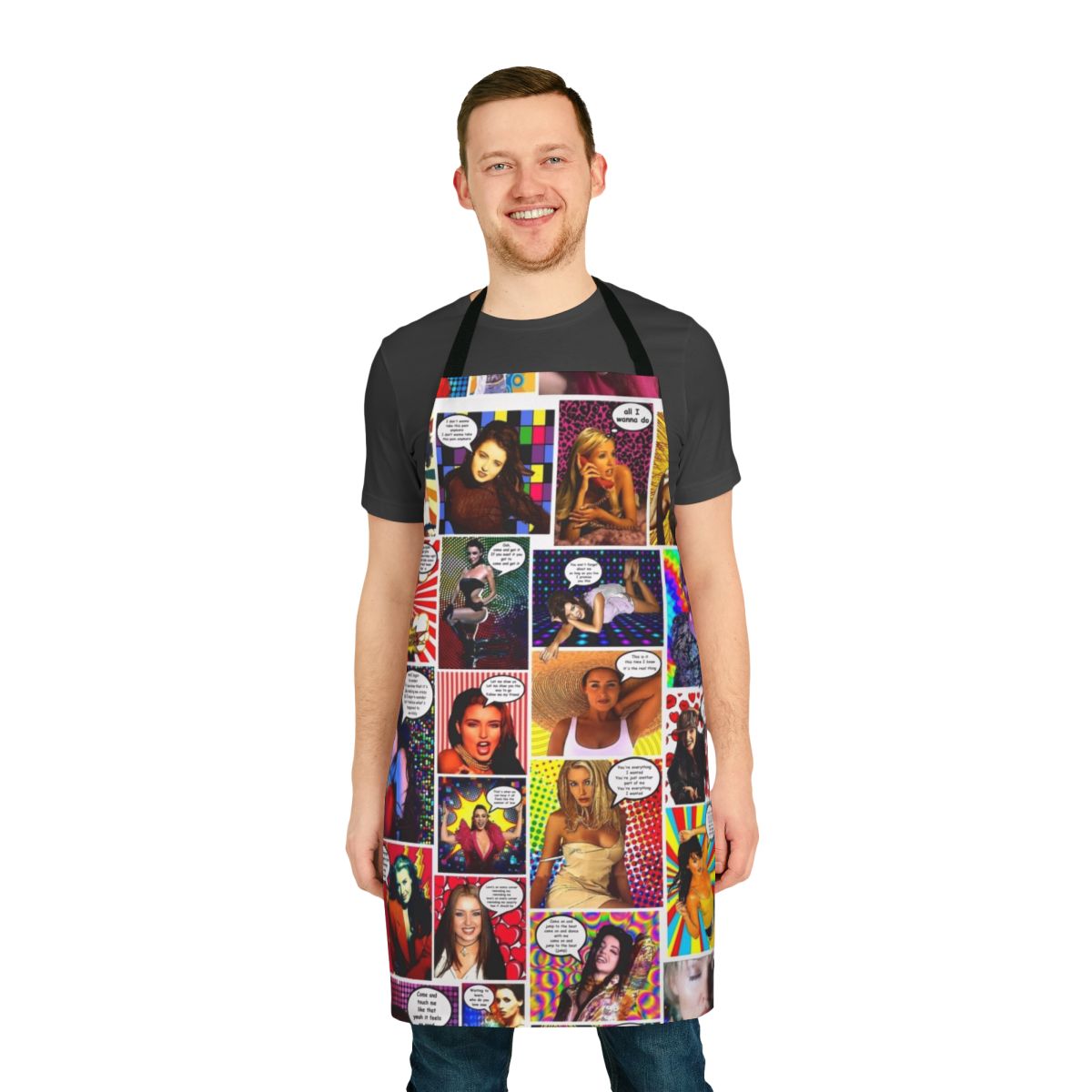 Pow Wow 30 inspired apron with Dannii Minogue's signature design