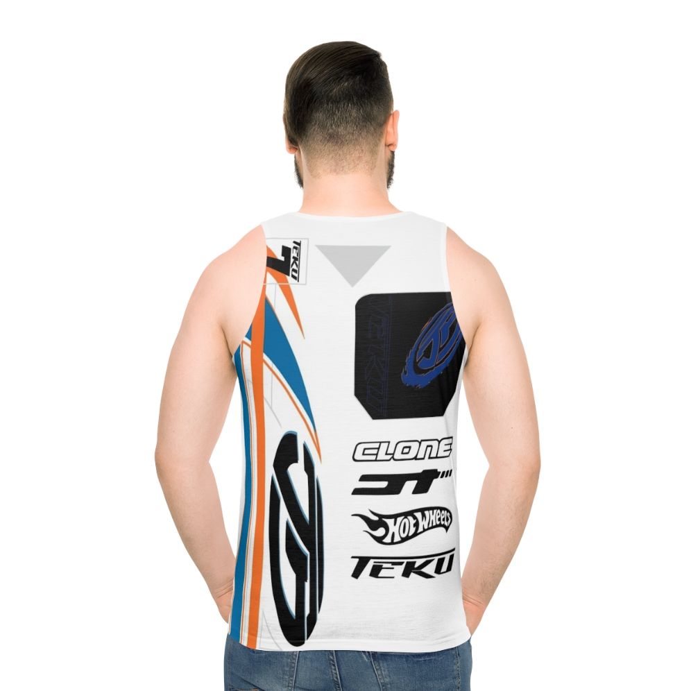 Power Rage Unisex Tank Top with Acceleracers and Hot Wheels Graphics