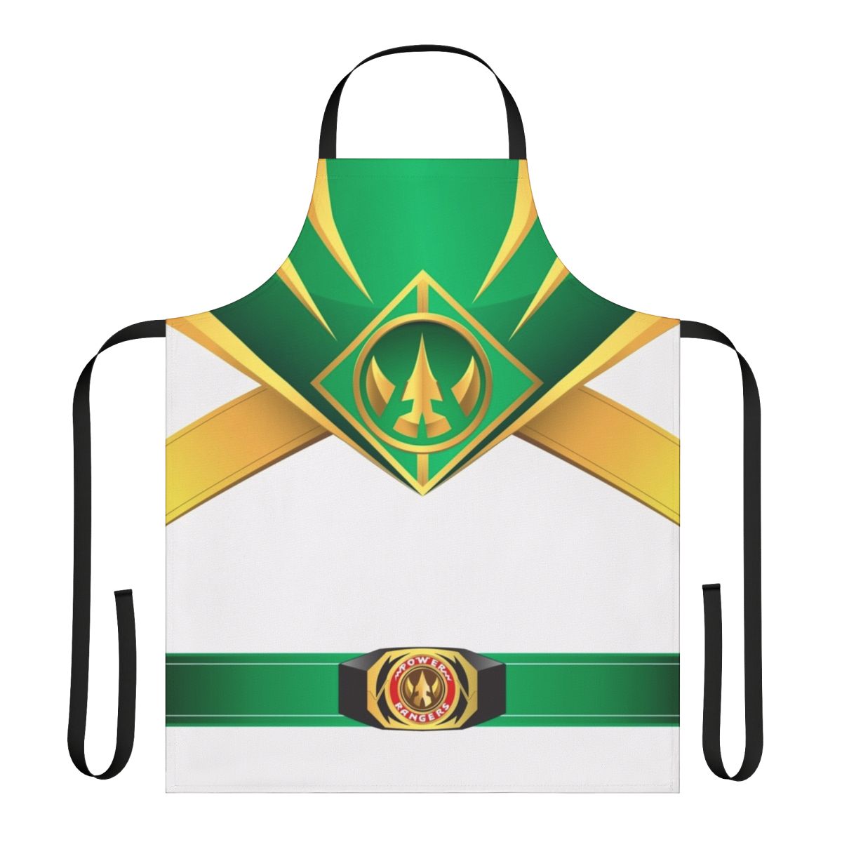 Lord Drakkon Apron featuring the White Ranger and Green Ranger design