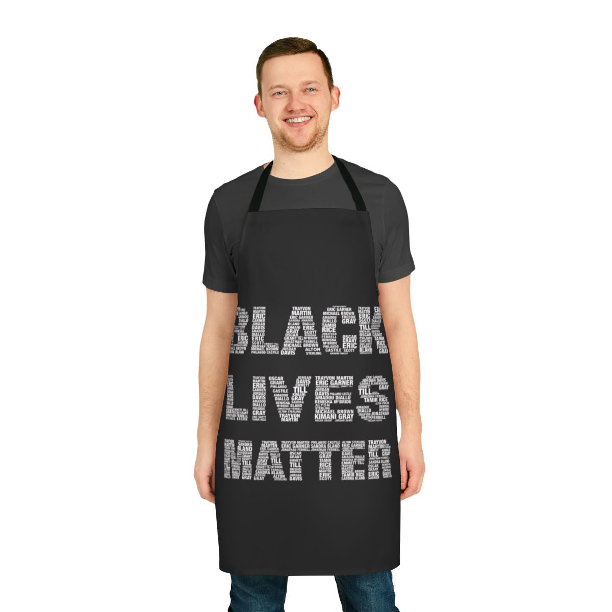 Black Lives Matter Apron with Powerful Protest Messaging