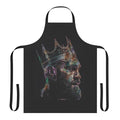 Boxing-inspired apron with text and graphic design