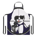 Apron featuring a powerful female protagonist, inspired by the movie Atomic Blonde