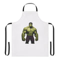 A vibrant apron featuring a superhero design, perfect for home chefs and Marvel fans.
