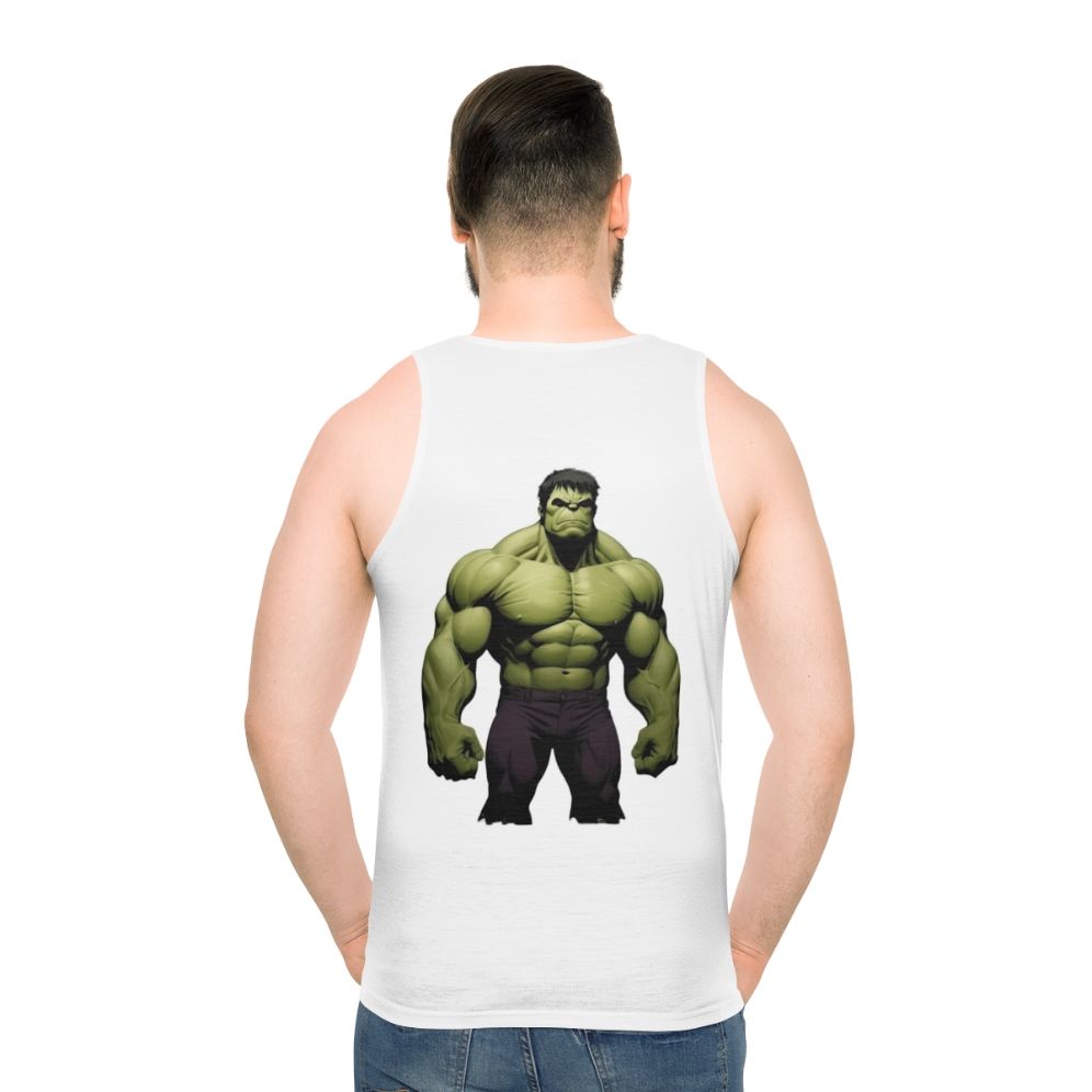 Powerful superhero unisex tank top