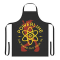 Colorful 90s pop culture-inspired apron featuring Powerline from A Goofy Movie