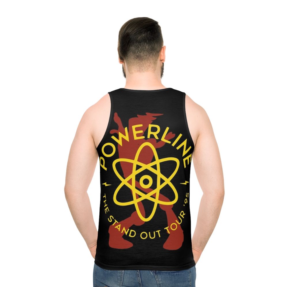 Powerline unisex retro 90s tank top with pop culture inspired design
