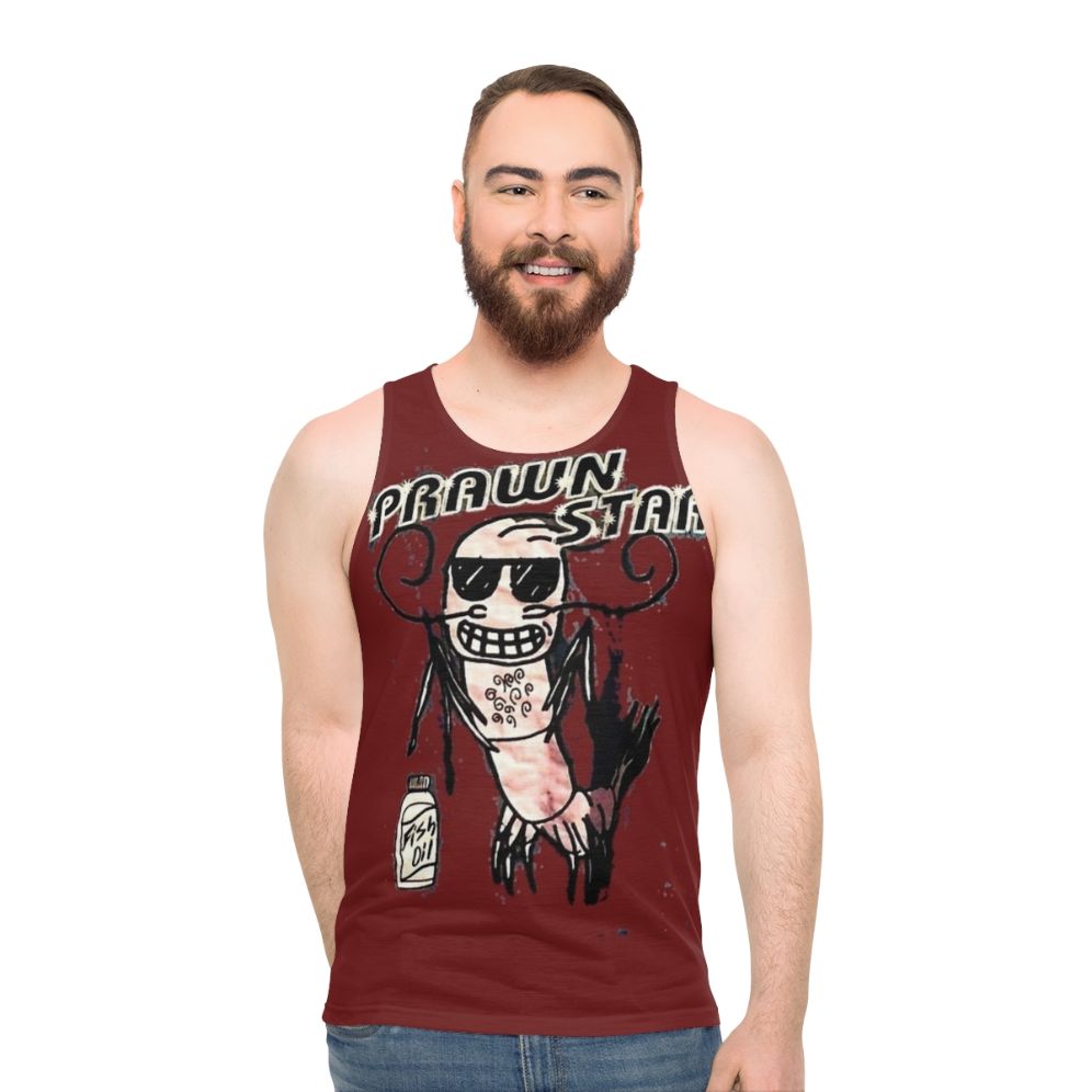 Prawn star unisex horror tank top
