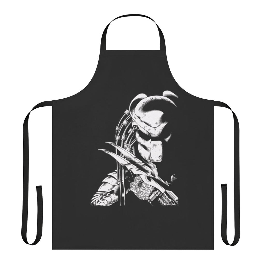 Predator-themed apron featuring iconic movie character design