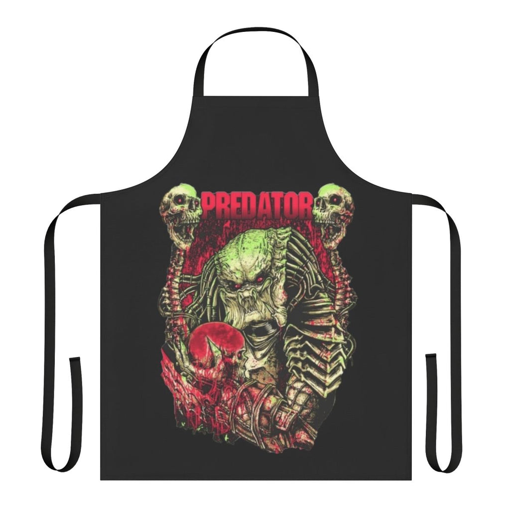 Predator-themed apron with movie-inspired artwork and design