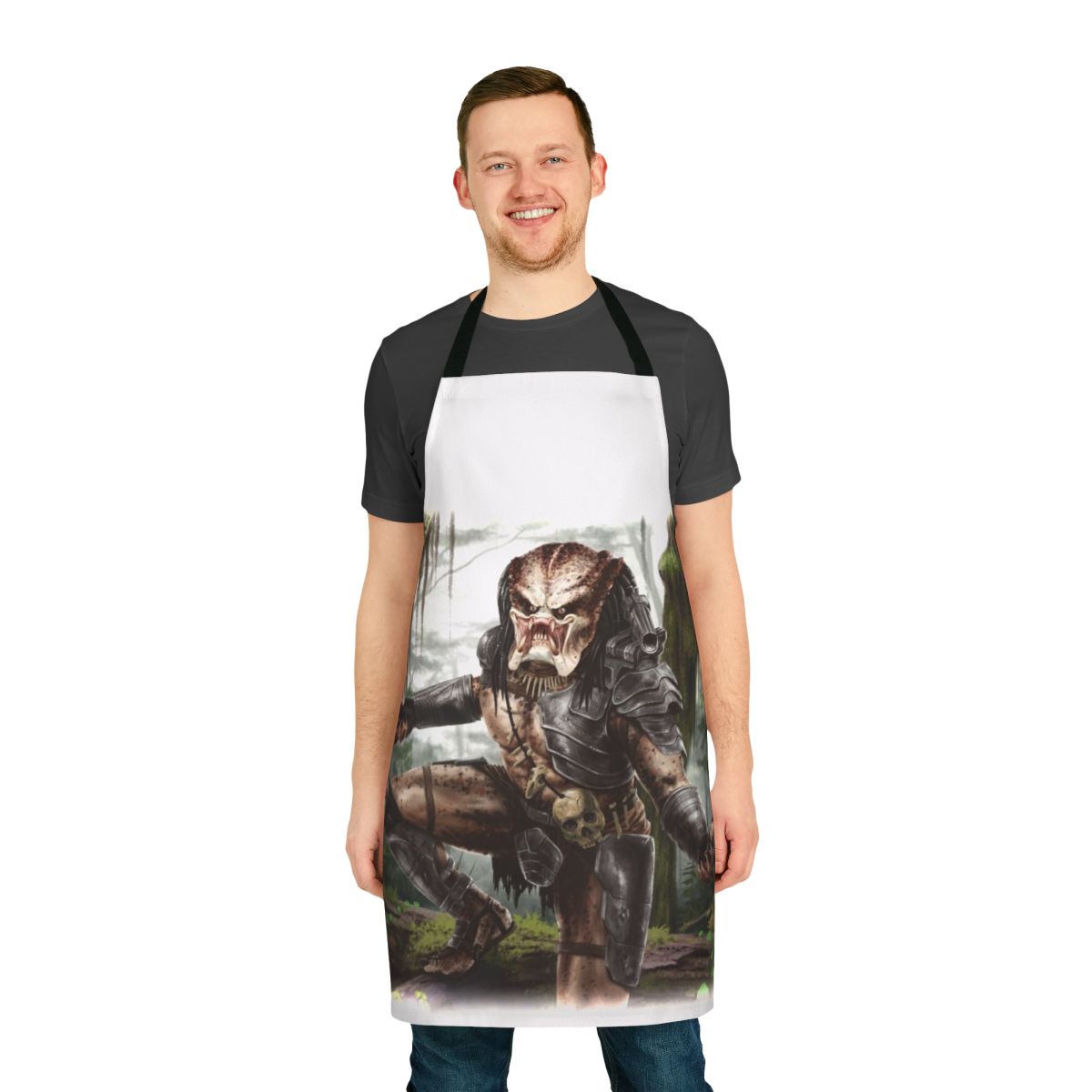Predatory Jungle Creature Apron - Sci-Fi Movie Merchandise Featuring a Unique Predator Design