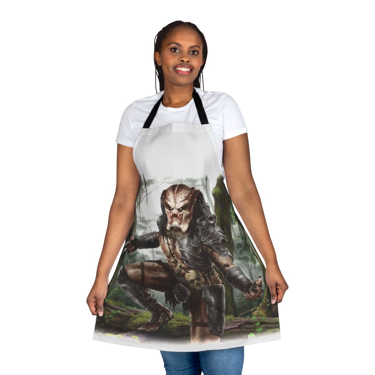 Predatory Jungle Creature Apron - Sci-Fi Movie Merchandise Featuring a Unique Predator Design