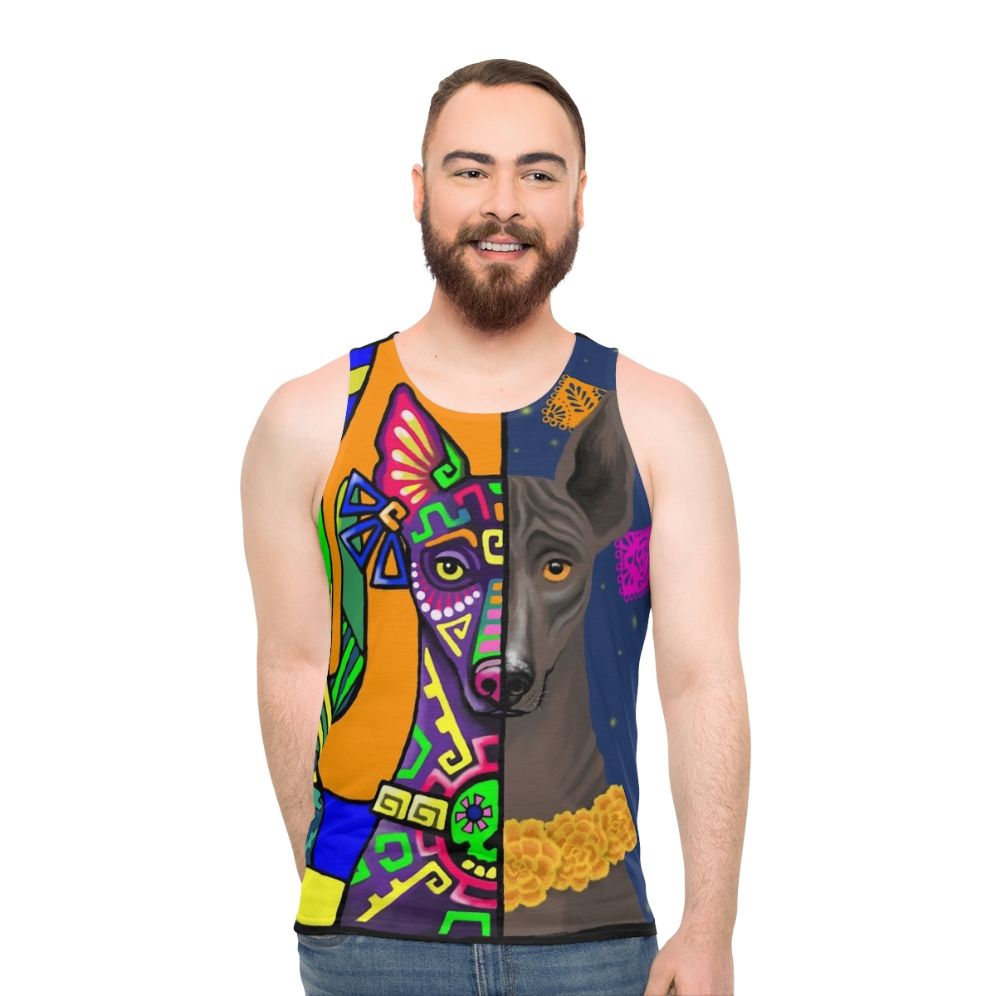 Prehispanic Xoloitzcuintle Unisex Tank Top