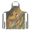 Artistic depiction of a wandering azhdarchid pterosaur on an apron