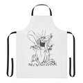 Caveman design printed on a high-quality kitchen apron