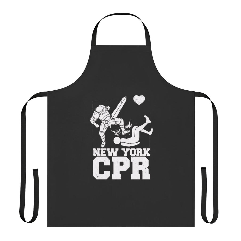 Premium quality black apron with gaming and esports-inspired design.