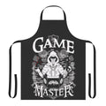 Premium white apron for game masters and tabletop RPG players, featuring a stylish graphic design.