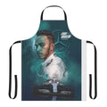 Premium black apron with Mercedes-inspired design for Formula 1 racing fans