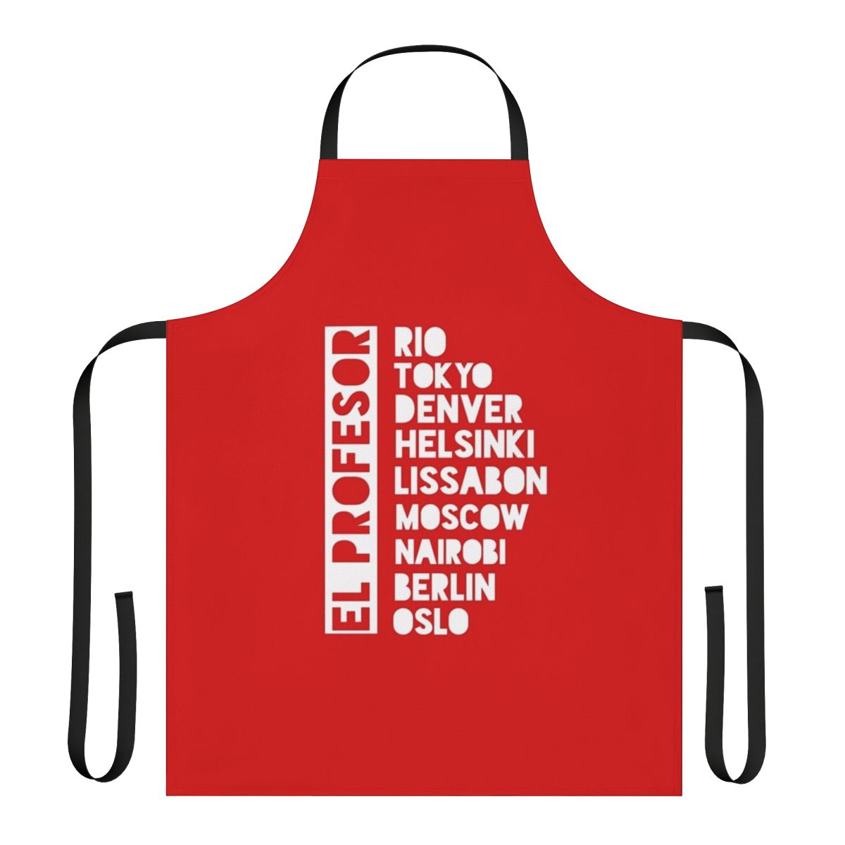 Premium Money Heist Inspired Apron with El Profesor Design