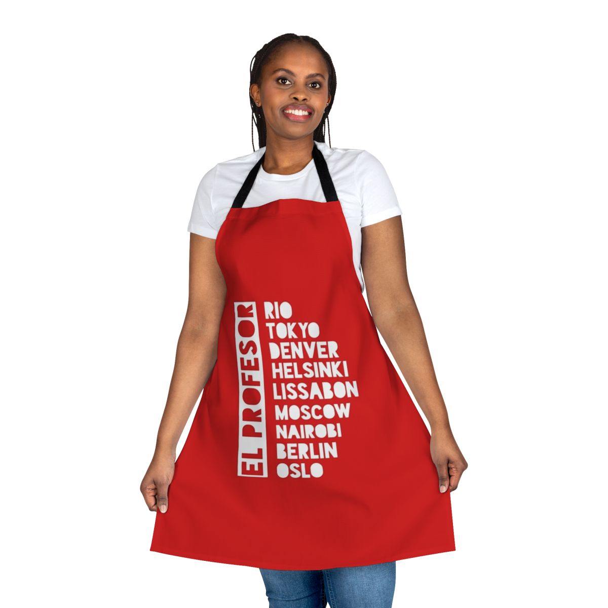 Premium Money Heist Inspired Apron with El Profesor Design
