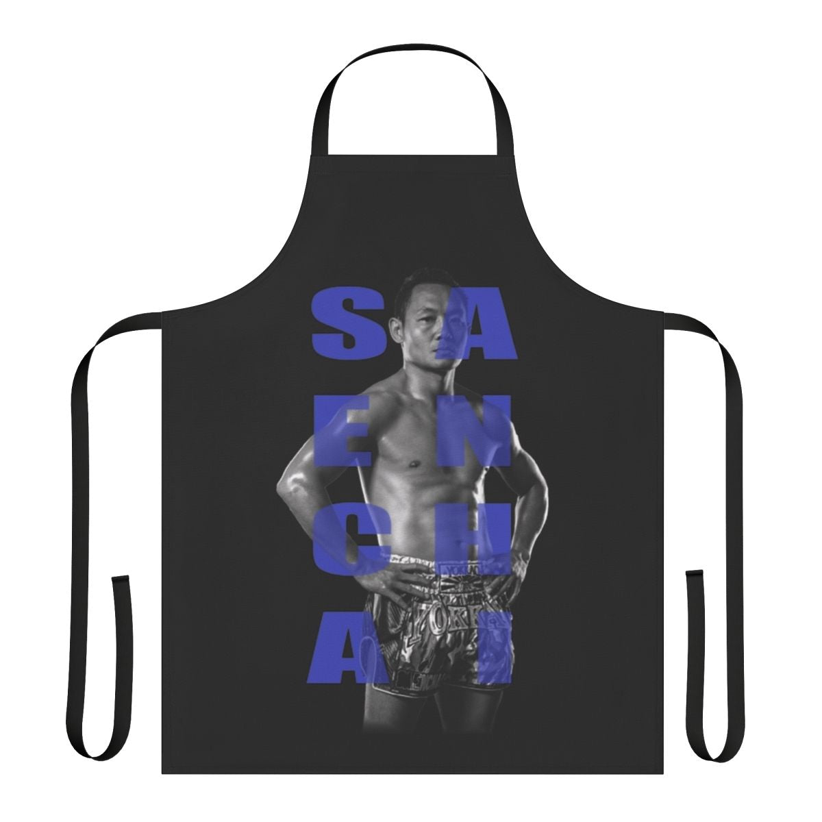 Muay Thai inspired apron with focus on combat sports and martial arts