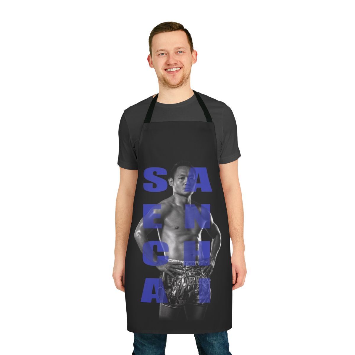 Muay Thai inspired apron with focus on combat sports and martial arts