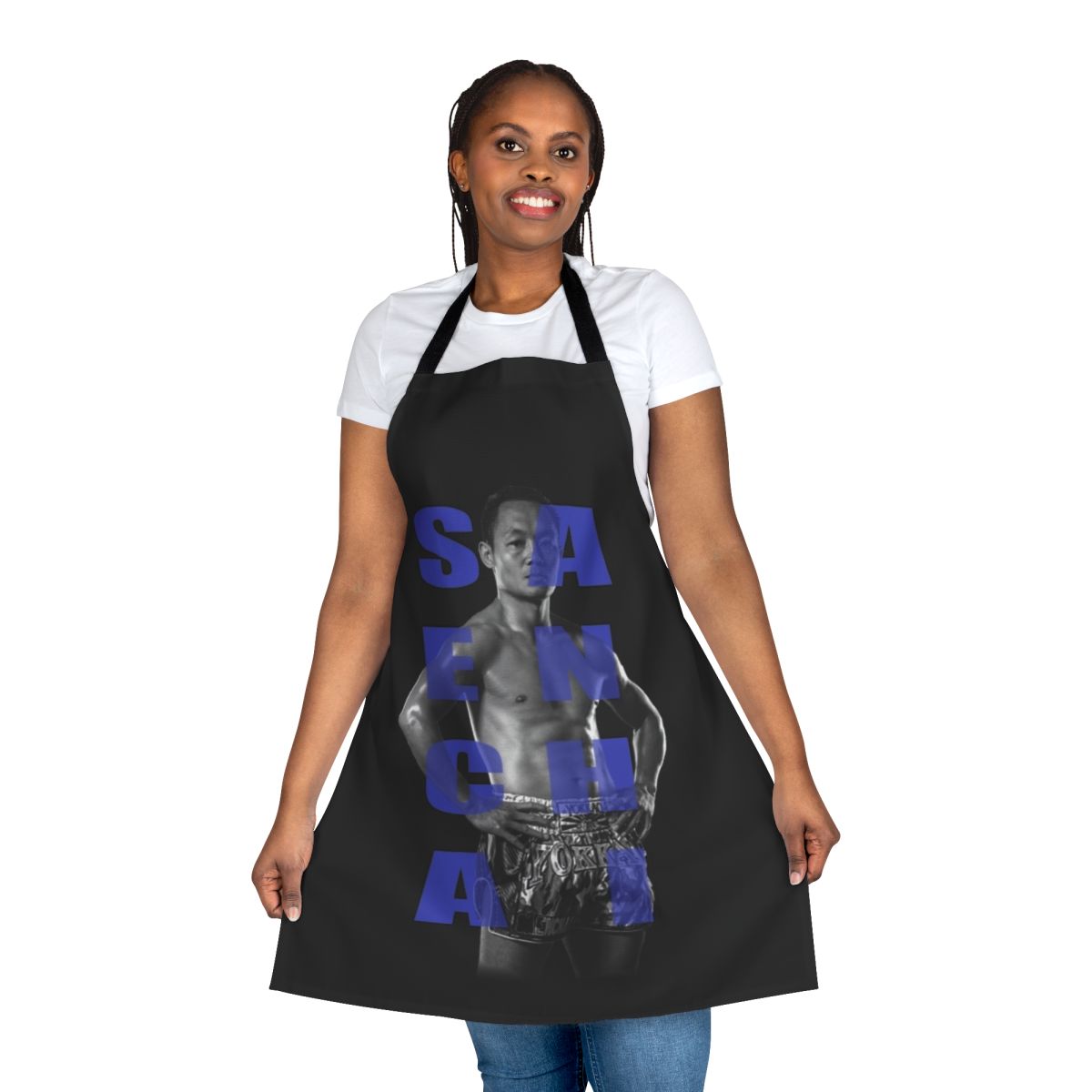Muay Thai inspired apron with focus on combat sports and martial arts