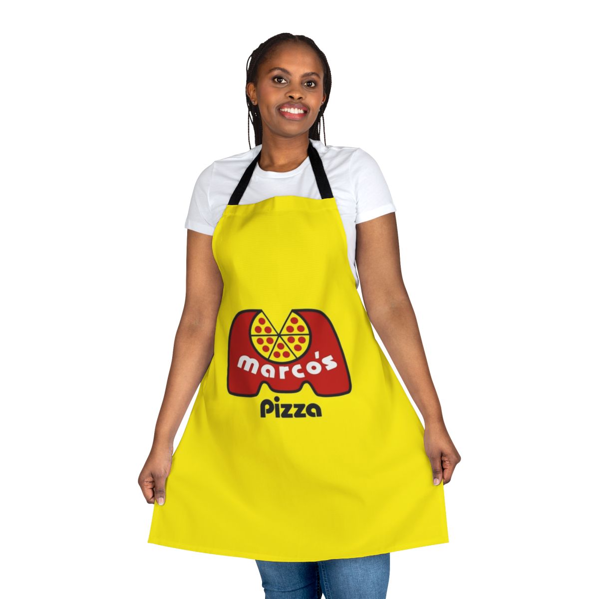 High-quality pizza-themed apron for food service and restaurant professionals